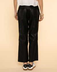 Cropped Baggy Lowrise Trousers | Black