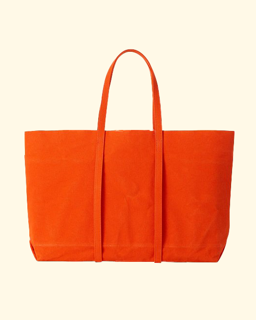 Orange canvas tote hotsell