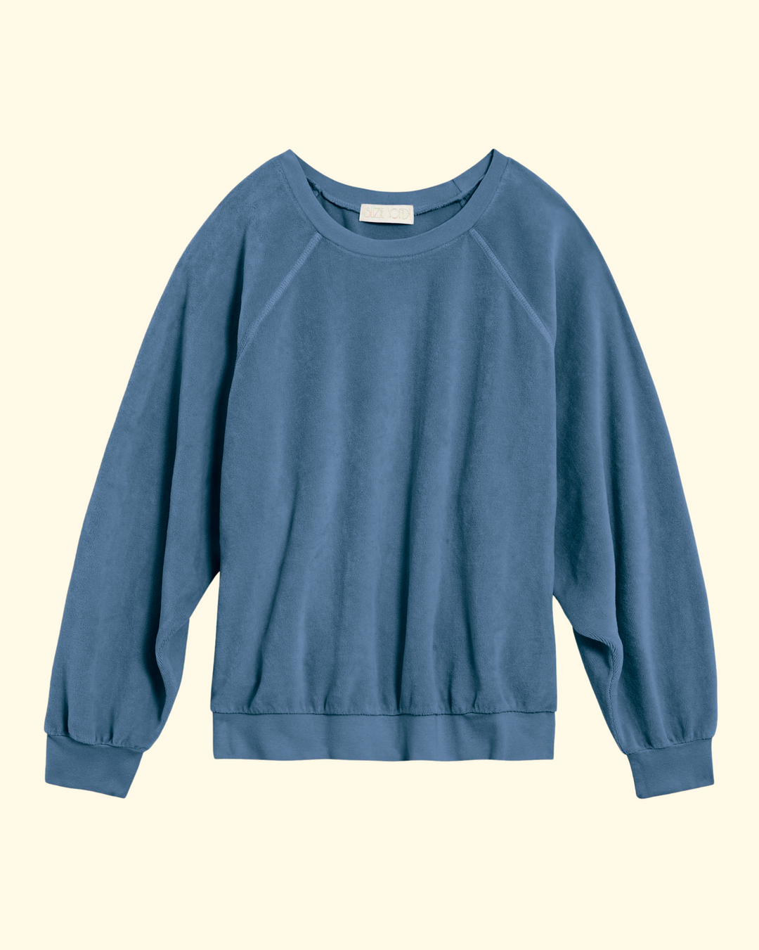 Samos Oversize Sweatshirt Velour | Provence Blue
