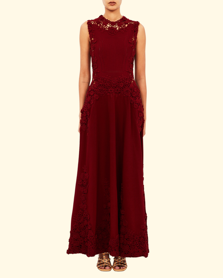 Genoveva Sleeveless Knit Maxi Dress | Begonia