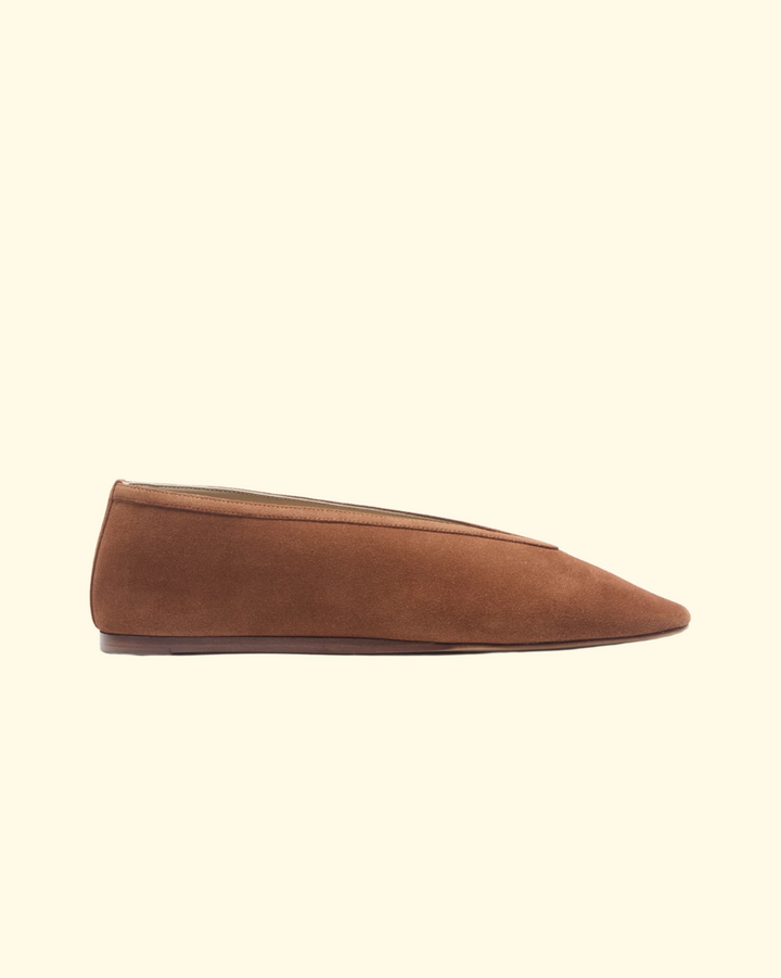 Luna Slipper Suede | Cognac