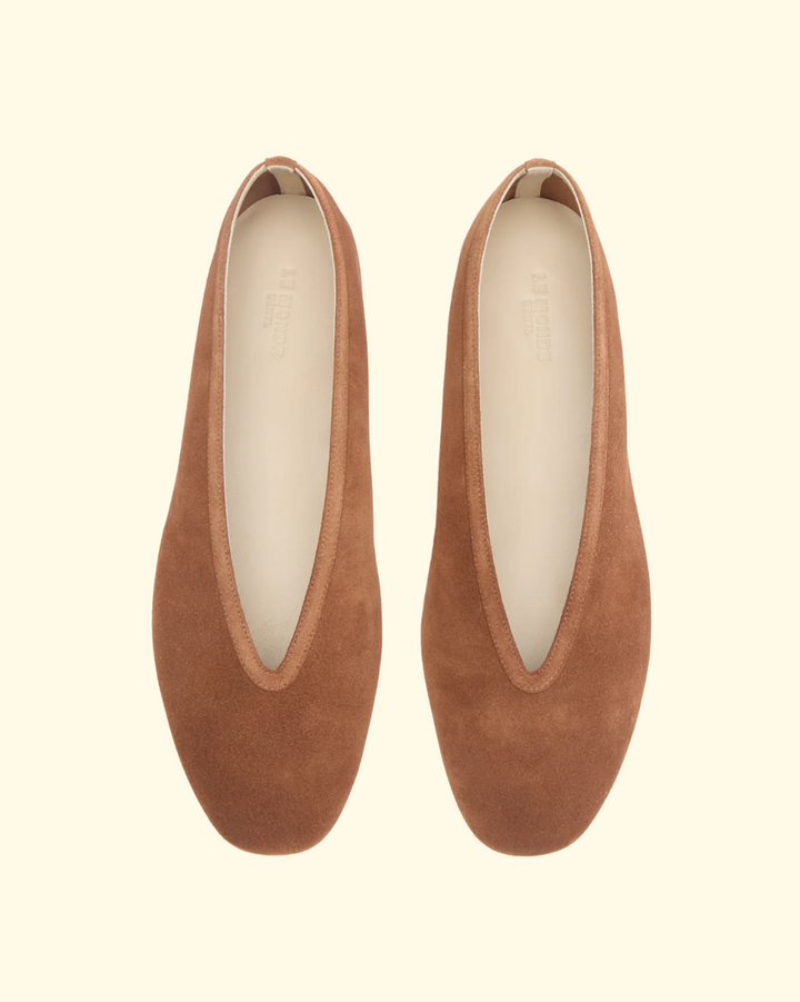Luna Slipper Suede | Cognac