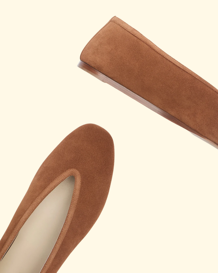 Luna Slipper Suede | Cognac