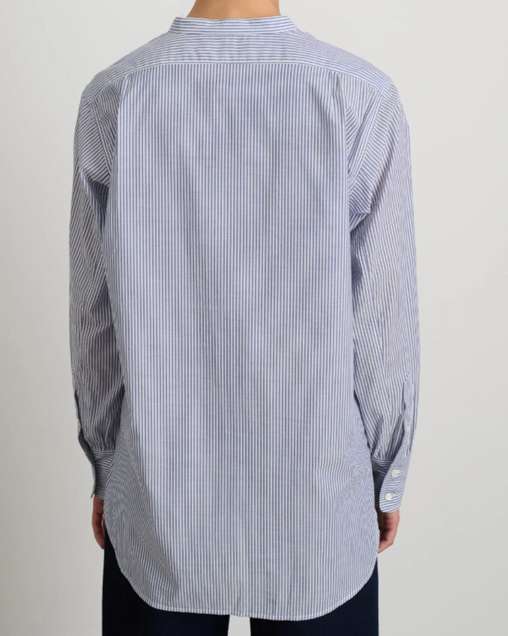 Marta Shirt | Navy & White Stripe
