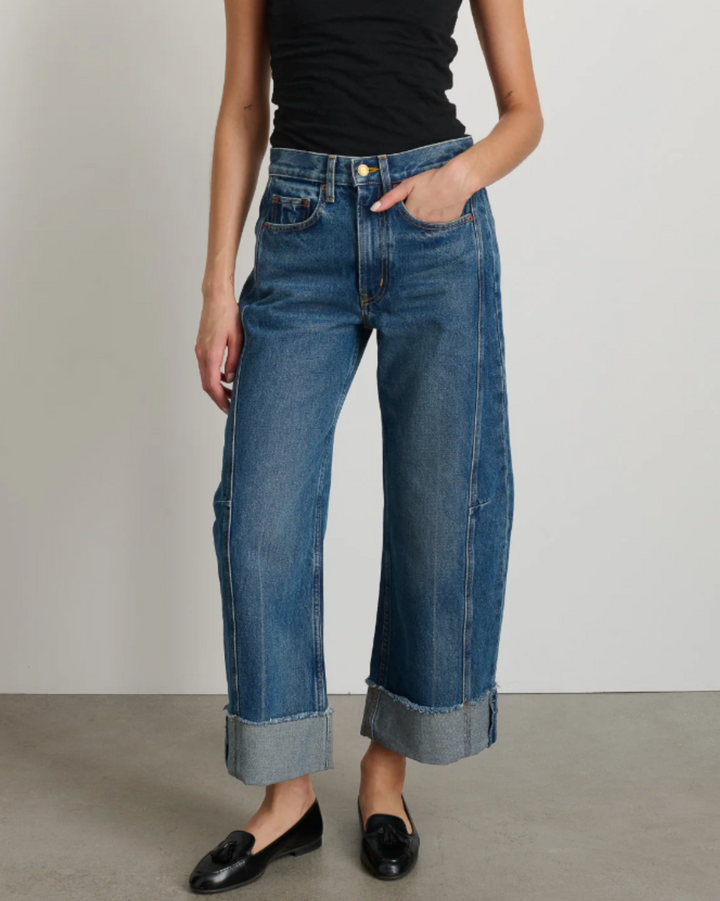 Relaxed Cuffed Lasso | Vista Blue