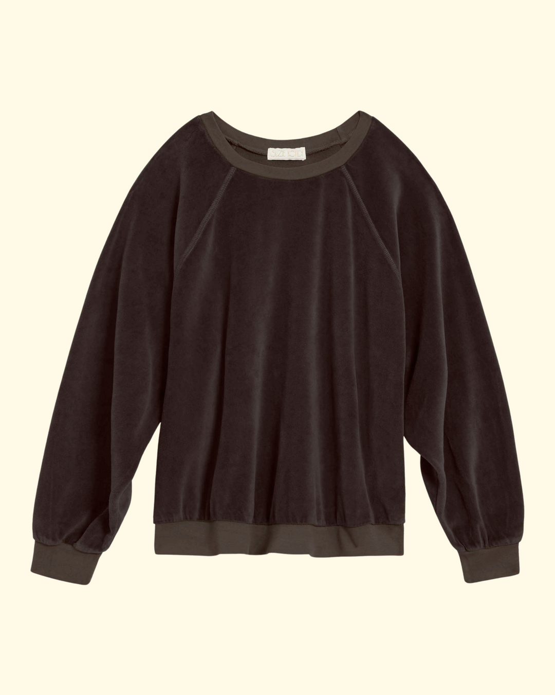 Samos Oversize Sweatshirt Velour | Walnut