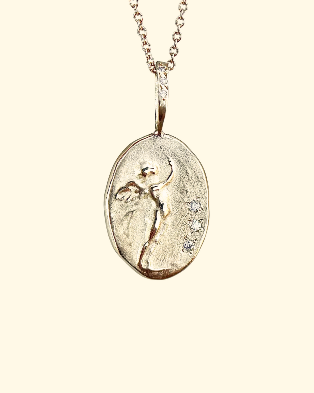 The Cherub Artifact Necklace | 14k Gold