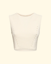 Chace Cropped Top | Ivory