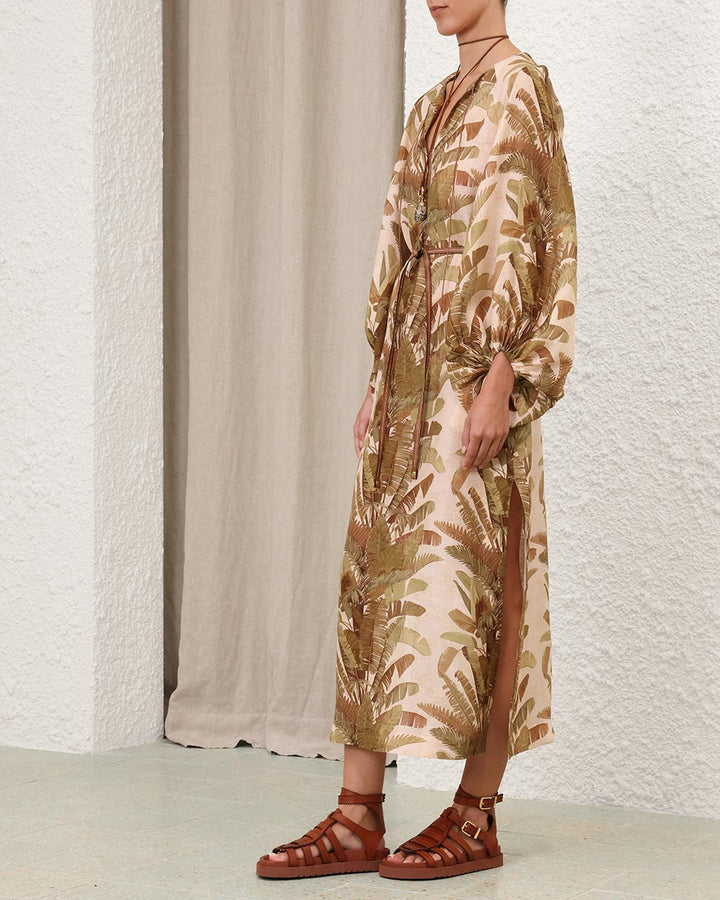 Ascension Midi Dress | Green Palm