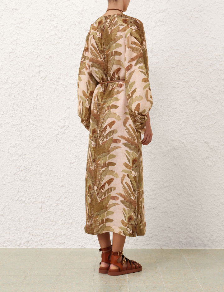 Ascension Midi Dress | Green Palm