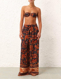Junie Relaxed Pant | Dark Navy Floral