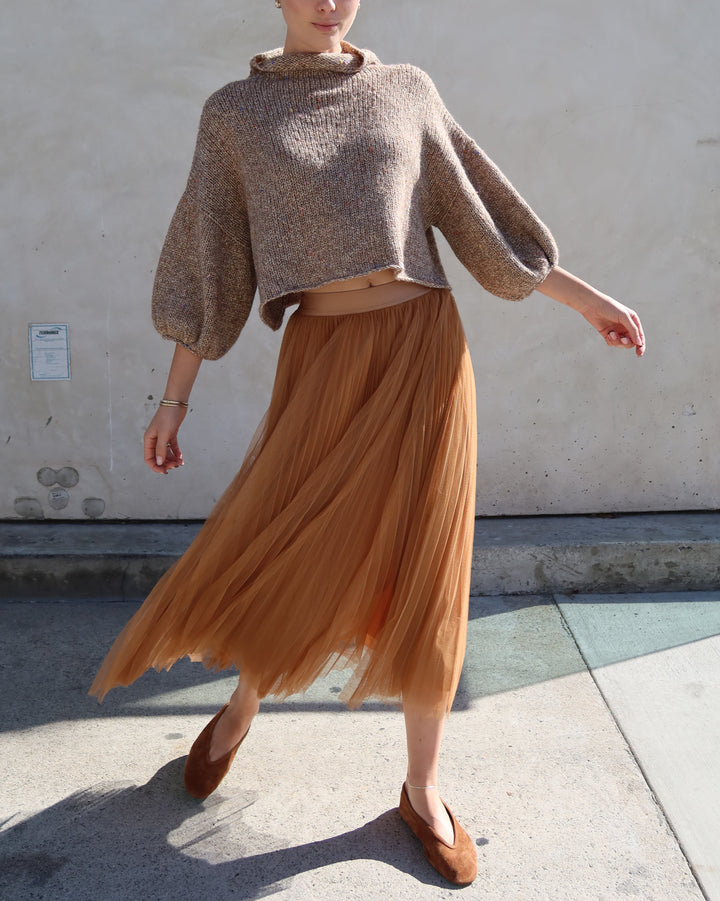 Merino Blend Sweater | Almond