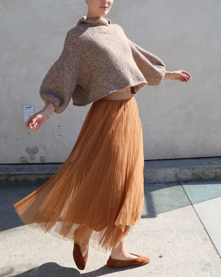 Merino Blend Sweater | Almond