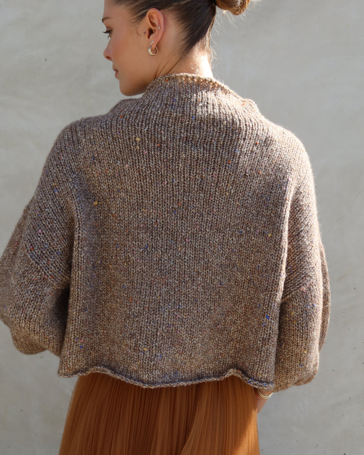 Merino Blend Sweater | Almond