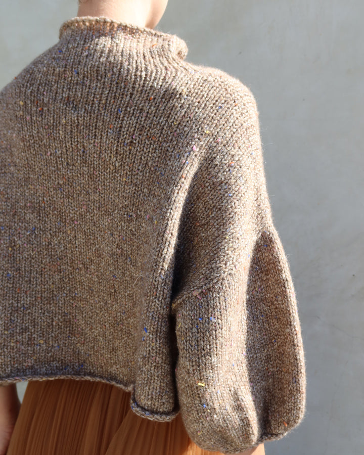 Merino Blend Sweater | Almond