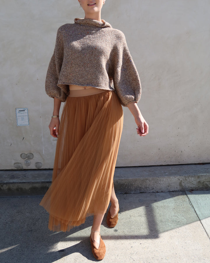 Merino Blend Sweater | Almond