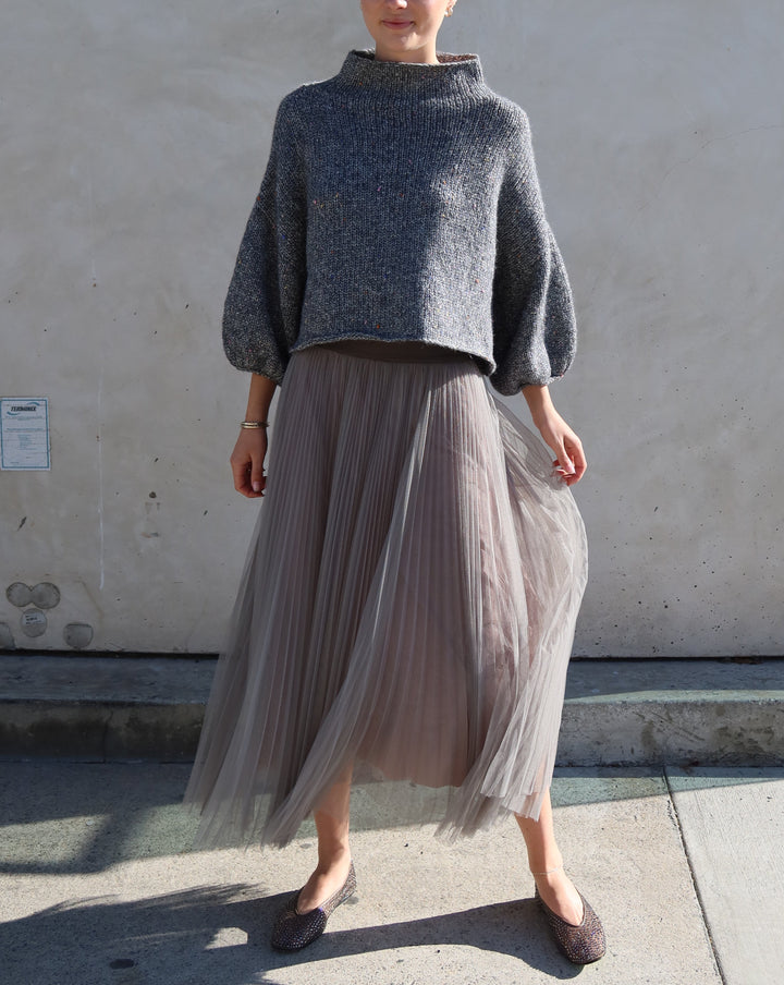 Merino Blend Sweater | Grey