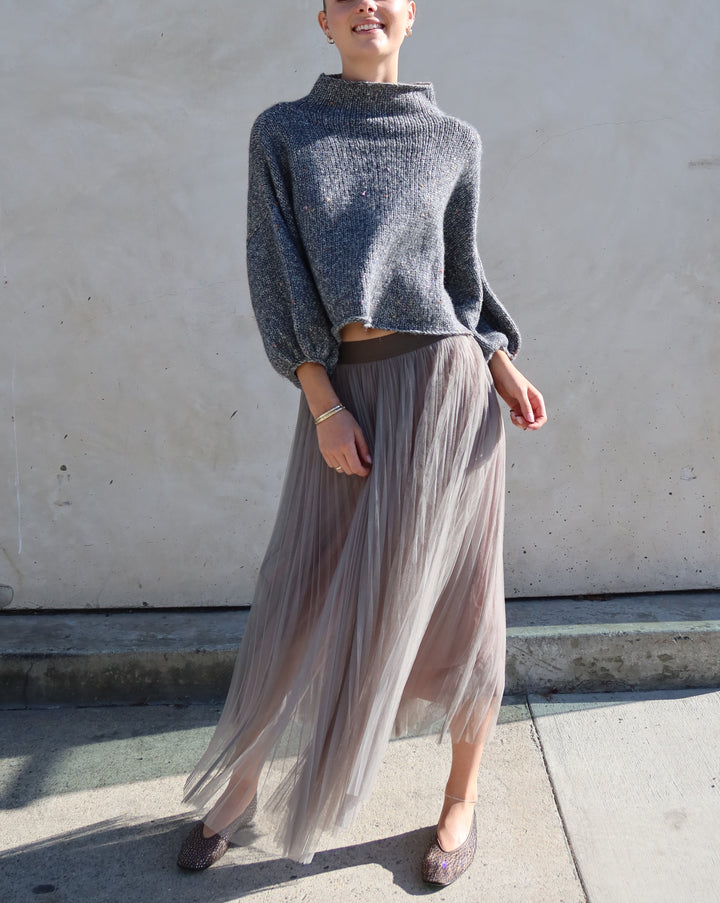 Merino Blend Sweater | Grey