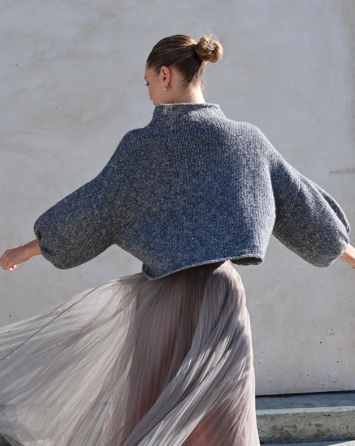 Merino Blend Sweater | Grey