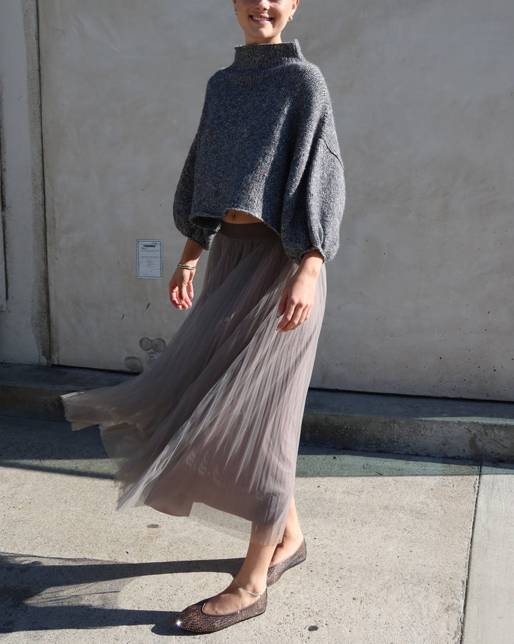 Merino Blend Sweater | Grey