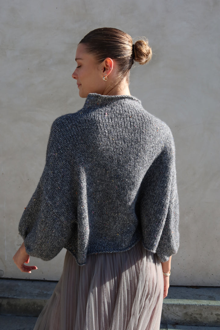 Merino Blend Sweater | Grey