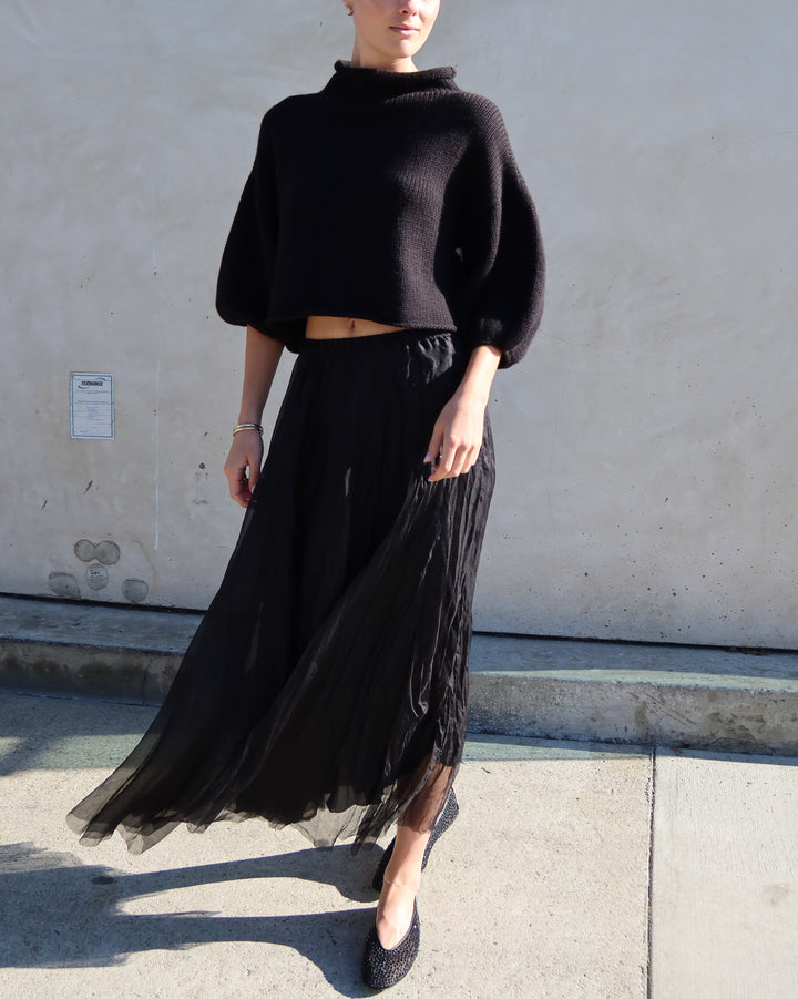 Cashmere Blend Sweater | Black