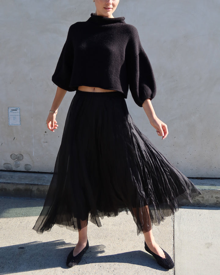 Organza Skirt | Black