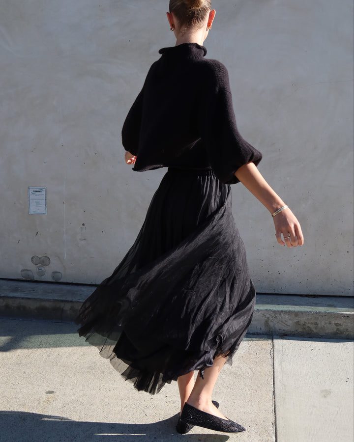 Cashmere Blend Sweater | Black