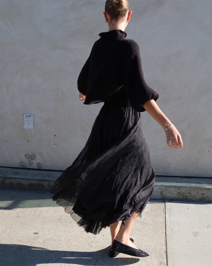 Organza Skirt | Black