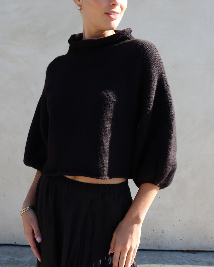 Cashmere Blend Sweater | Black