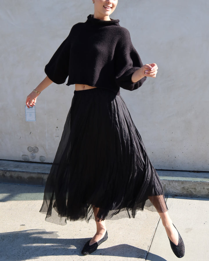 Organza Skirt | Black