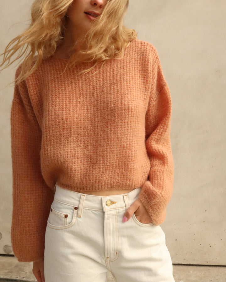 Waffle Mohair Sweater | Cannella