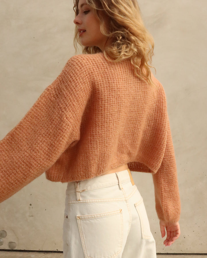 Waffle Mohair Sweater | Cannella