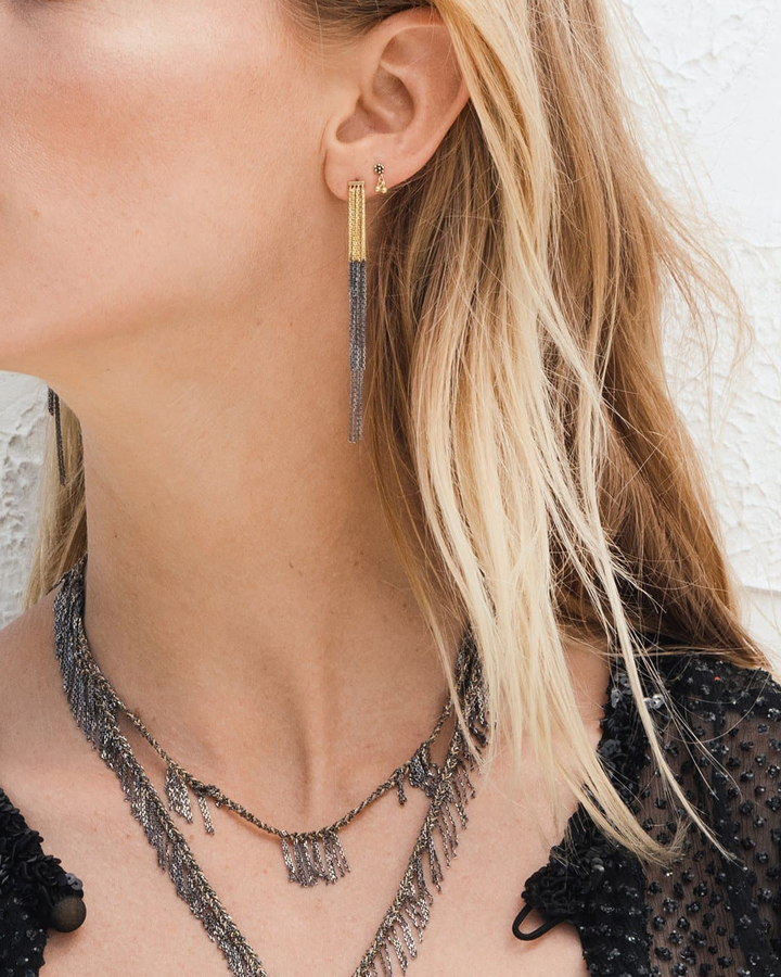 N° 464 Earring | Bicolore Gold