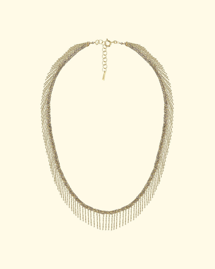 N 550 Necklace | Gold Grey