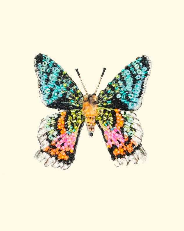 Madagascar Sunset Moth Brooch Pin