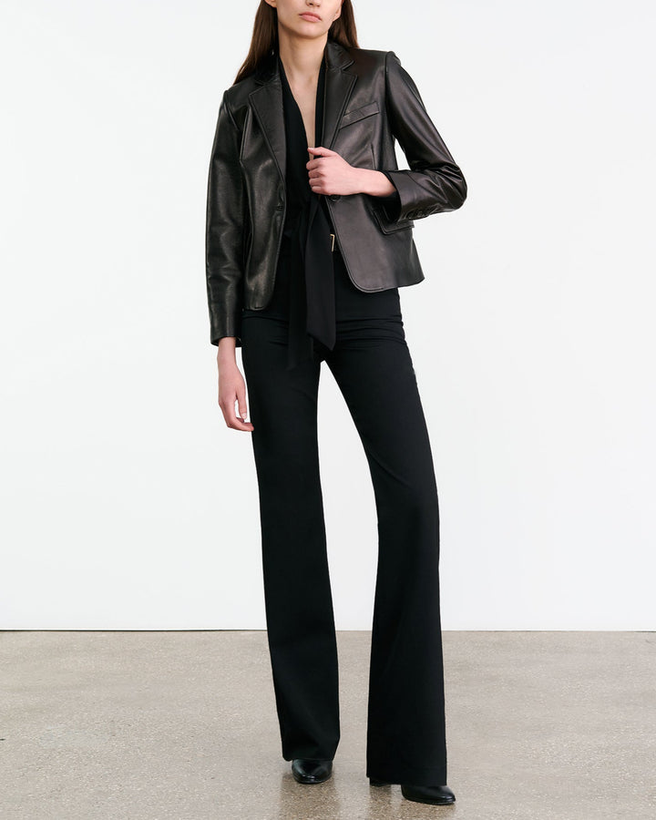 Pascale Leather Jacket | Black