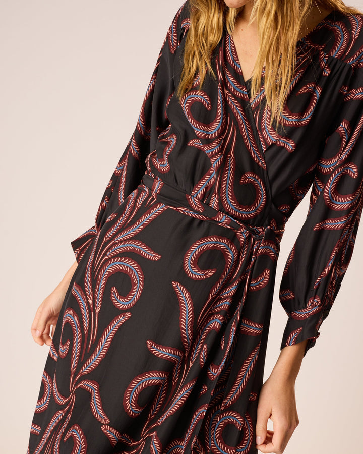 Kate Dress Long Sleeve | Feather Black