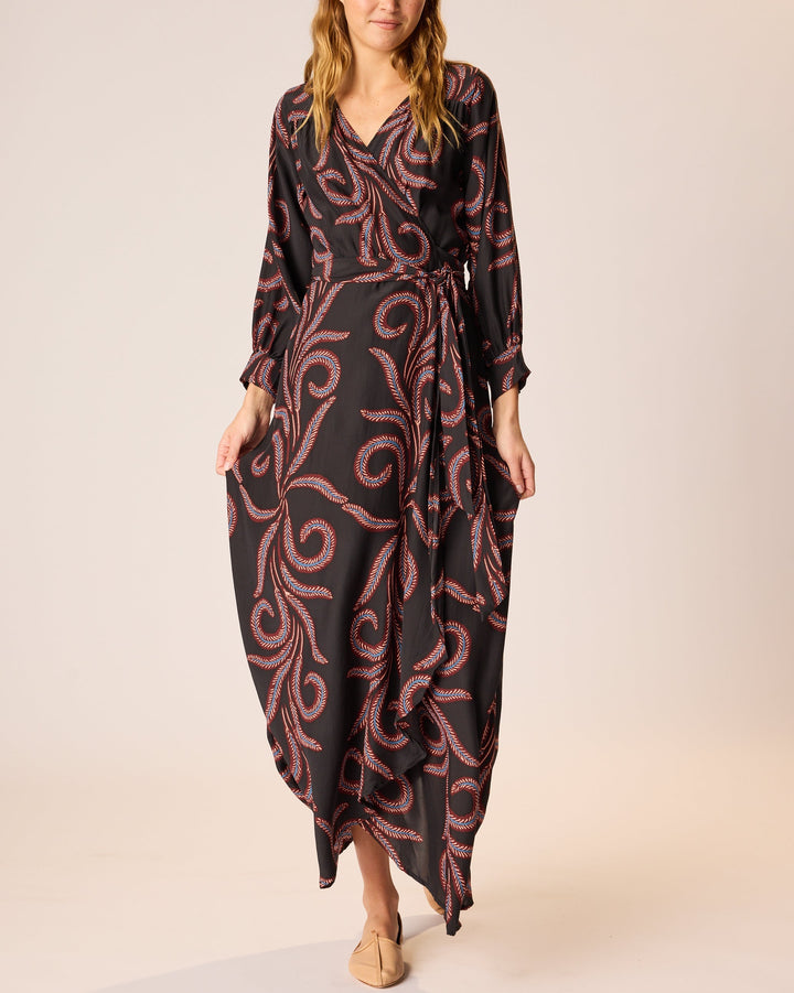 Kate Dress Long Sleeve | Feather Black