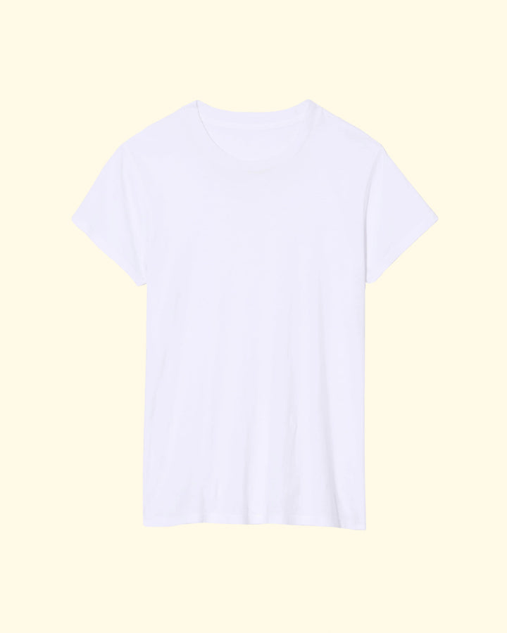 Mariela Crewneck Tee | White