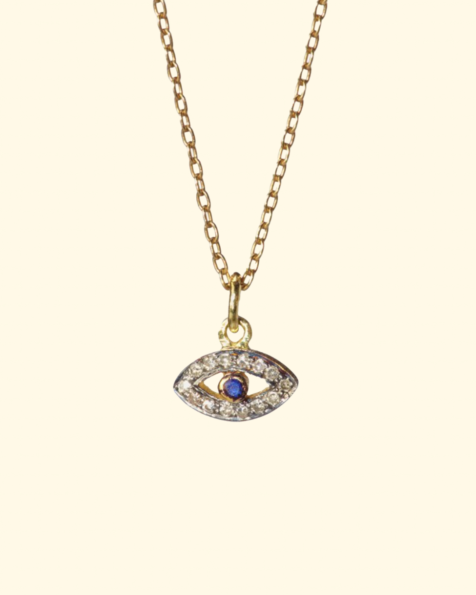 Mini Pho Eye Necklace | 24k Yellow Gold Vermeil