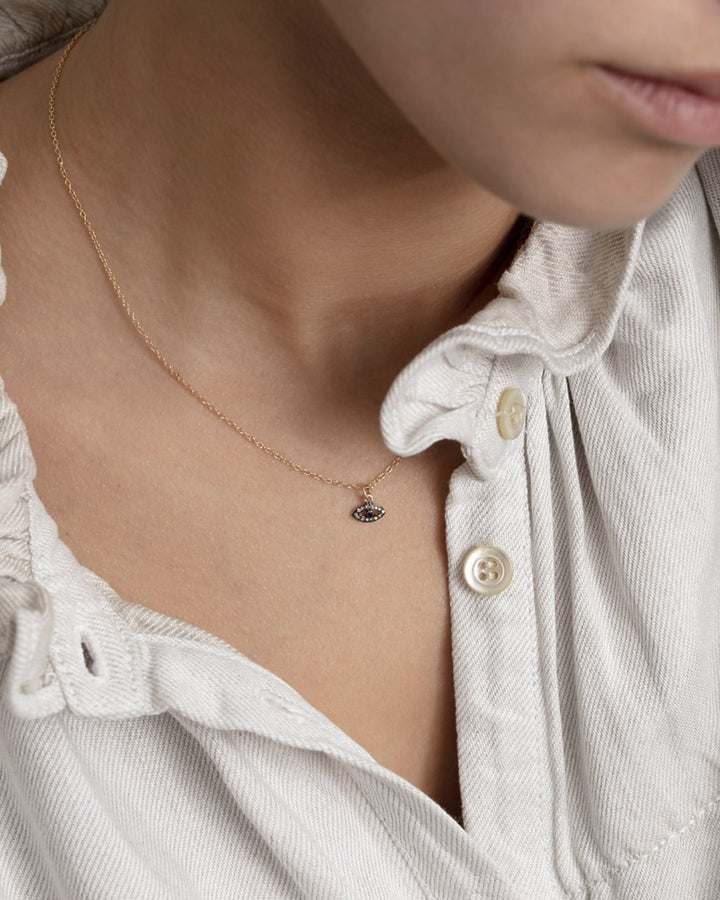 Mini Pho Eye Necklace | 24k Yellow Gold Vermeil