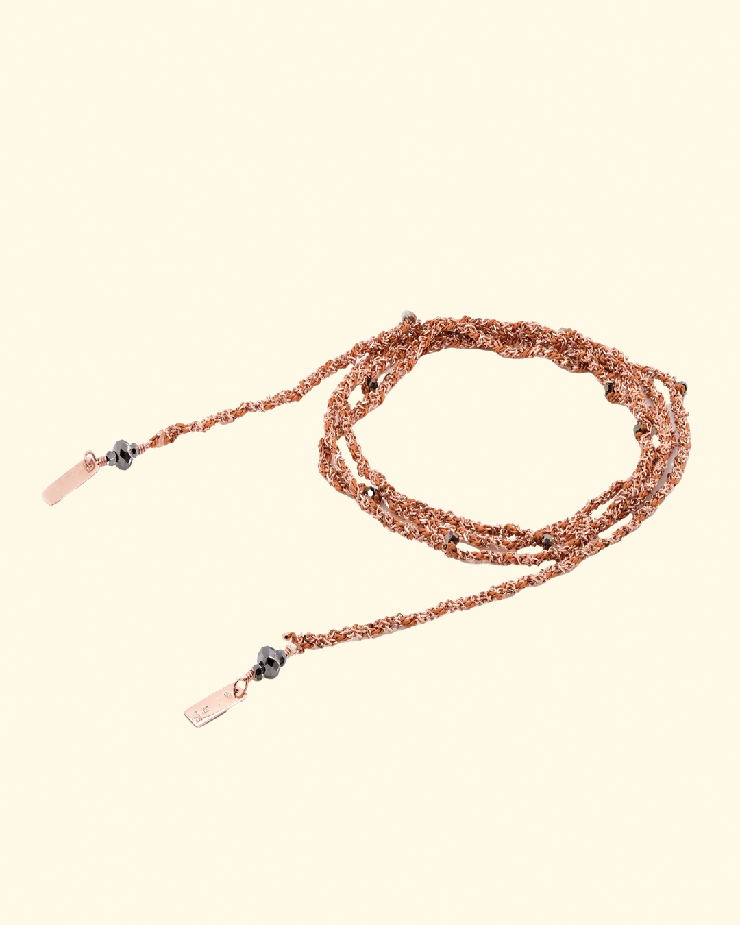N° 182 Necklace | Pink Gold Caramel