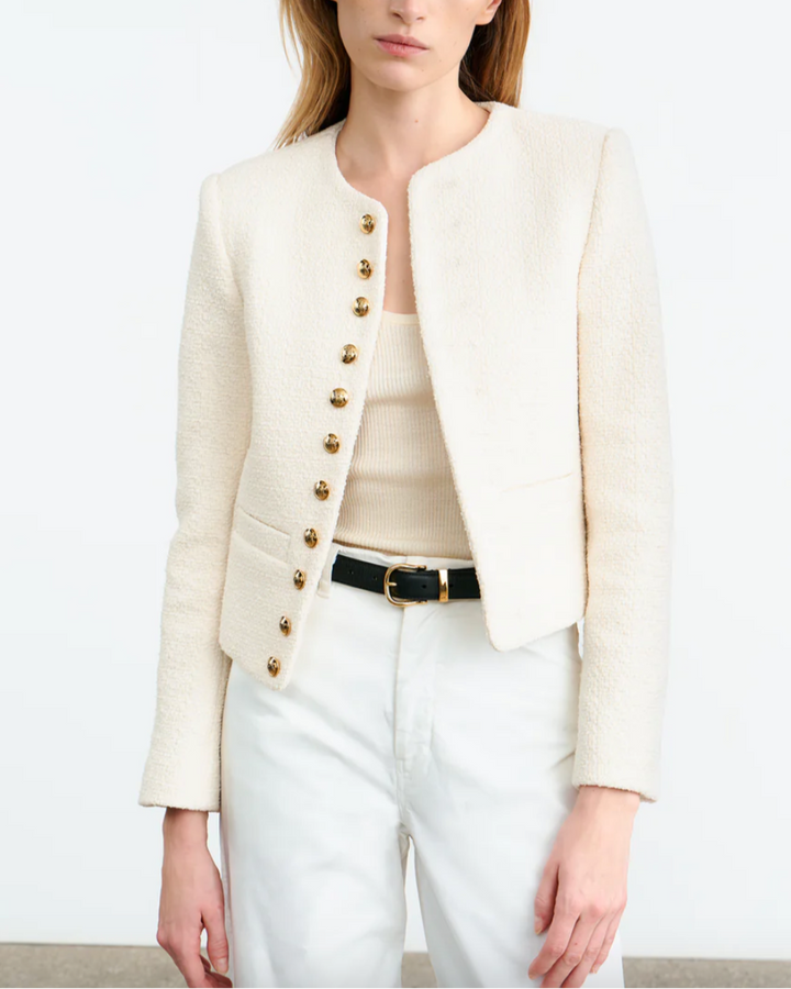 Patti Short Jacket | Ivory