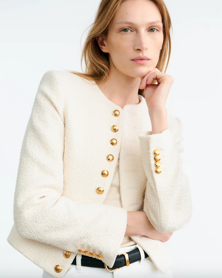Patti Short Jacket | Ivory