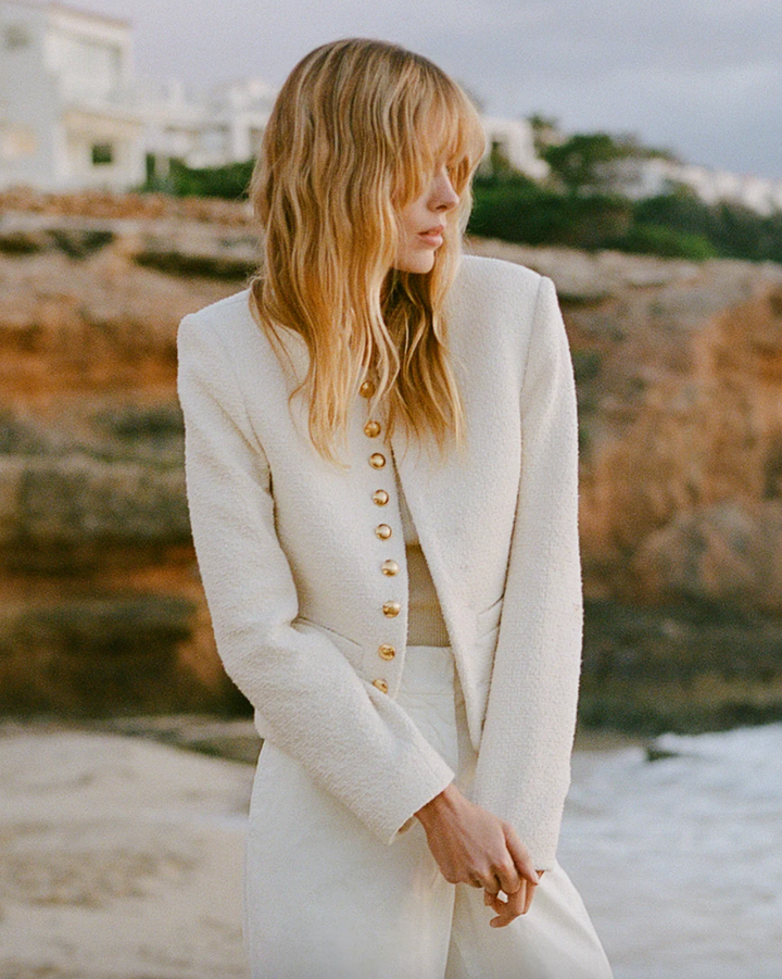 Patti Short Jacket | Ivory
