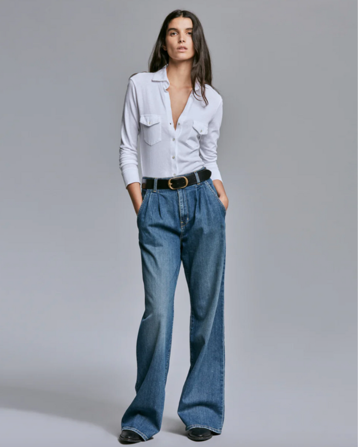 Flora Trouser Jean | Classic Wash