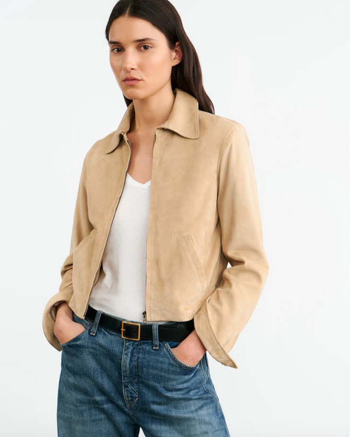 Beauvais Suede Jacket | Light Sand