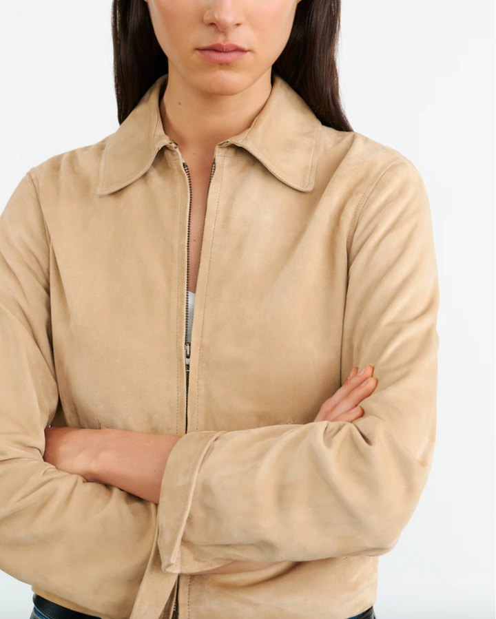 Beauvais Suede Jacket | Light Sand