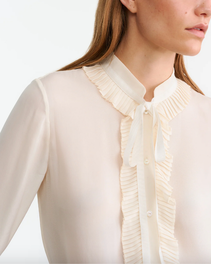 Bertille Ruffle Shirt | Ivory